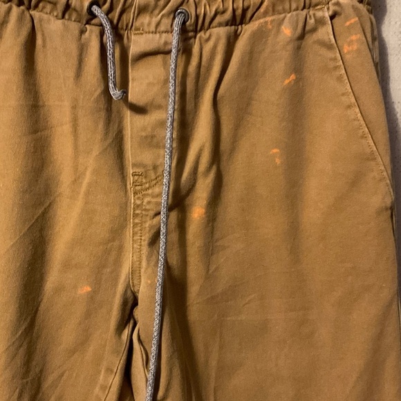 Men's Casual Brown Jogger Pants - Picture 3 of 8